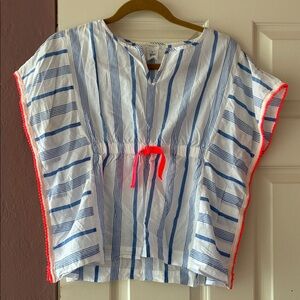 Crewcuts Blue and White Striped Shirt